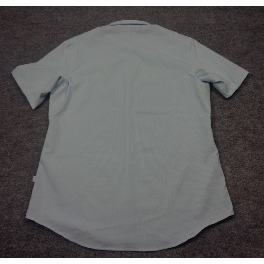 Lululemon Airing Easy Shirt Mens M Light Blue Button Up Stretch Camp Wicking - Picture 2 of 11